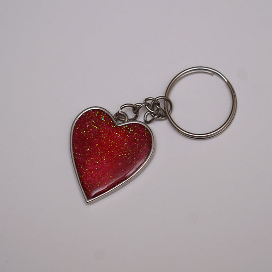 Resin NFC Keychain (Heart) (x3)